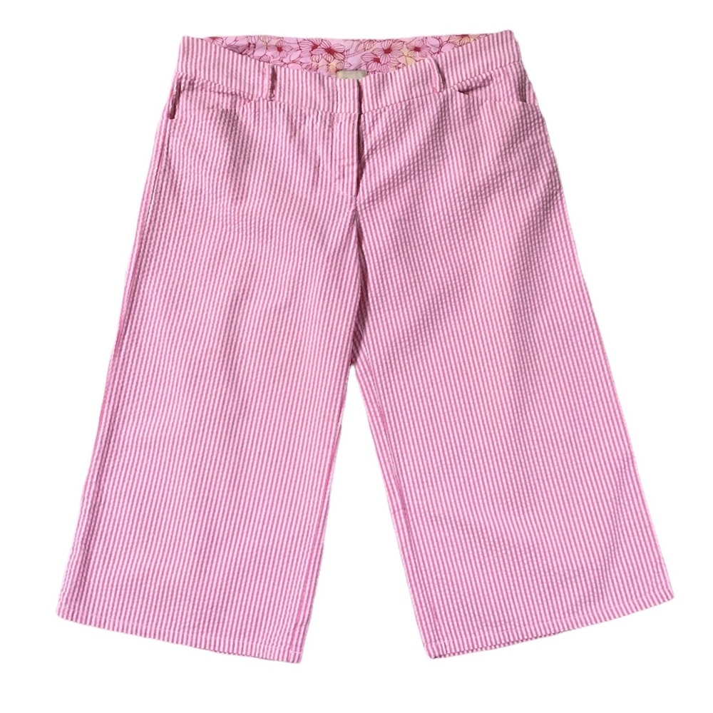 Ella Moss Pink Striped Wide Leg Pants